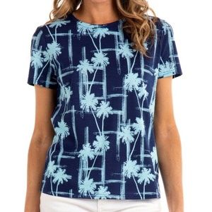 FRESH PRODUCE Abstract Palm Scoop Neck Tee